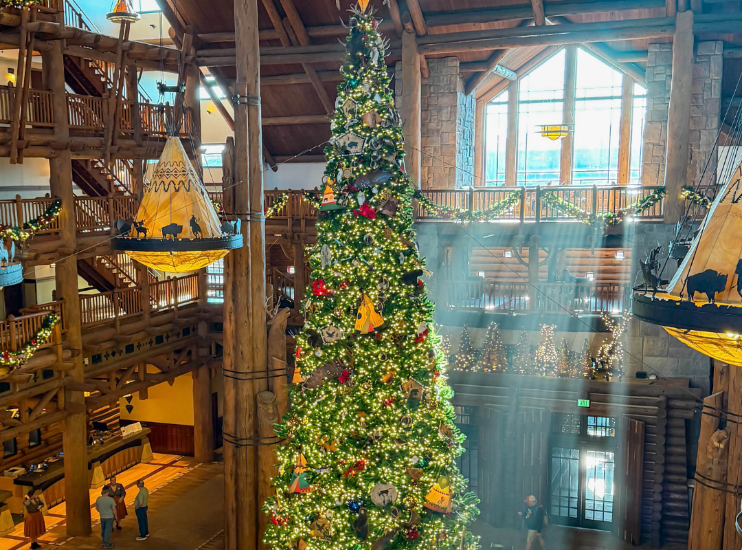 Disney World Christmas  Wilderness Lobby